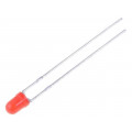 L-934SRD-J4; LED; 3mm; red; 600÷1500mcd; 40°; Front: convex; KINGBRIGHT ELECTRONIC L-934SRD-J4; LED; 3mm; red; 600÷1500mcd; 40°; Front: convex; KINGBRIGHT ELECTRONIC