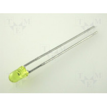 L-934YT; LED; 3mm; yellow; 10÷50mcd; 50°; Front: convex; KINGBRIGHT ELECTRONIC
