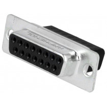 L177RRA15S; D-Sub; PIN: 15; plug; female; for cable; crimped; Type: w/o contacts; AMPHENOL