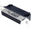 L17DBFRA25S; D-Sub; PIN: 25; plug; female; for ribbon cable; IDC; 5A; 250V; 20mΩ; AMPHENOL L17DBFRA25S; D-Sub; PIN: 25; plug; female; for ribbon cable; IDC; 5A; 250V; 20mΩ; AMPHENOL