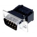 L17DEFRA09P; D-Sub; PIN: 9; plug; male; for ribbon cable; IDC; Contacts: brass; 5A; AMPHENOL L17DEFRA09P; D-Sub; PIN: 9; plug; male; for ribbon cable; IDC; Contacts: brass; 5A; AMPHENOL