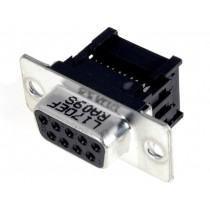 L17DEFRA09S; D-Sub; PIN: 9; plug; female; for ribbon cable; IDC; 5A; 250V; 20mΩ; AMPHENOL