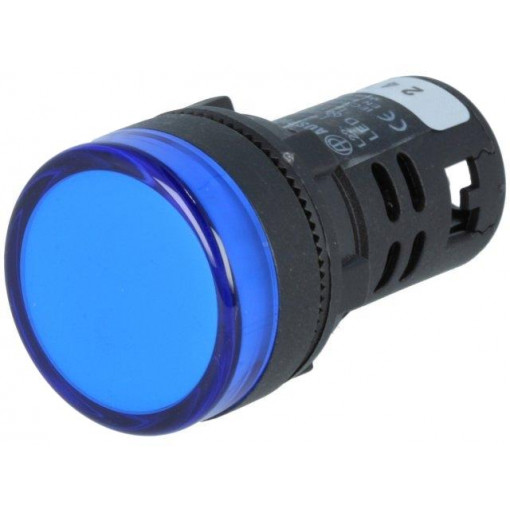 L22 24VDC BL; Control lamp; 22mm; L22; -20÷60°C; Illumin: LED 24VDC; Ø22.5mm; AUSPICIOUS