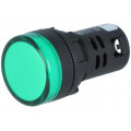 L22 24VDC G; Control lamp; 22mm; L22; -20÷60°C; Illumin: LED 24VDC; Ø22.5mm; AUSPICIOUS