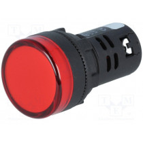 L22 24VDC R; Control lamp; 22mm; L22; -20÷60°C; Illumin: LED 24VDC; Ø22.5mm; AUSPICIOUS