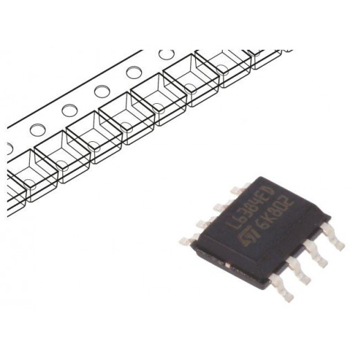 L6384ED013TR; IC: driver; high-/low-side,IGBT gate driver,MOSFET gate driver; STMicroelectronics