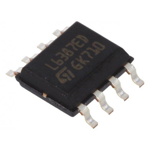 L6387ED; IC: driver; high-/low-side,IGBT gate driver,MOSFET gate driver; STMicroelectronics