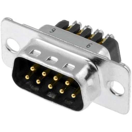 L717DE09PST; D-Sub; PIN: 9; plug; male; for cable; screw terminal; 7.5A; UL94V-0; AMPHENOL