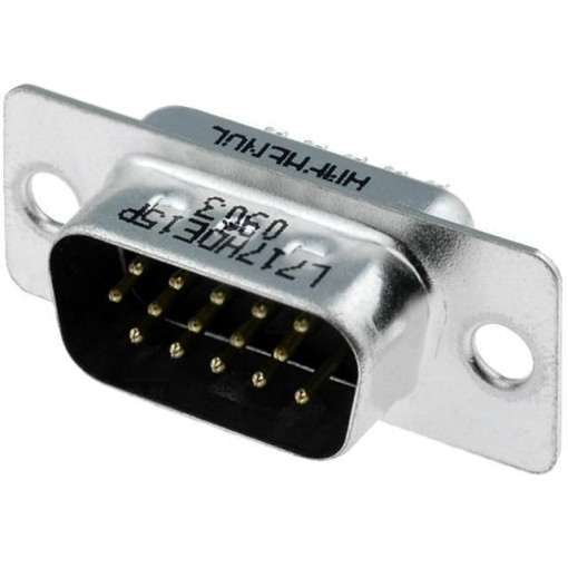 L717HDE15P; D-Sub HD; PIN: 15; plug; male; for cable; soldering; AMPHENOL