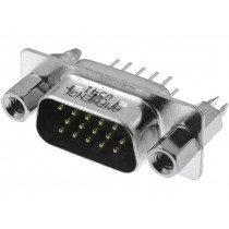 L717HDEH15POL2RM8; D-Sub HD; PIN: 15; socket; male; on PCBs,PCB snap; straight; THT; AMPHENOL