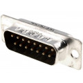 L717SDA15P; D-Sub; PIN: 15; plug; male; for cable; soldering; Contacts: brass; 5A; AMPHENOL L717SDA15P; D-Sub; PIN: 15; plug; male; for cable; soldering; Contacts: brass; 5A; AMPHENOL