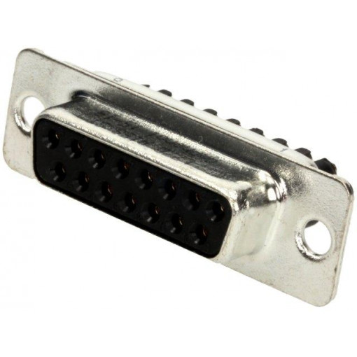 L77DA15SST; D-Sub; PIN: 15; plug; female; for cable; screw terminal; 7.5A; AMPHENOL L77DA15SST; D-Sub; PIN: 15; plug; female; for cable; screw terminal; 7.5A; AMPHENOL