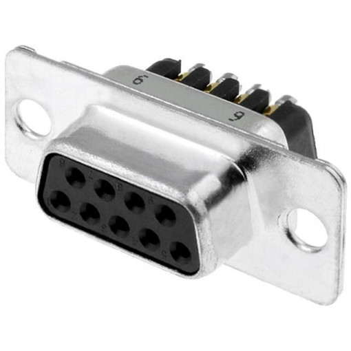 L77DE09SST; D-Sub; PIN: 9; plug; female; for cable; screw terminal; 7.5A; 300VAC; AMPHENOL L77DE09SST; D-Sub; PIN: 9; plug; female; for cable; screw terminal; 7.5A; 300VAC; AMPHENOL