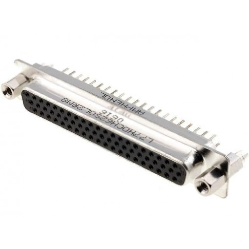 L77HDCH62SOL2RM8; D-Sub HD; PIN: 62; socket; female; on PCBs,PCB snap; straight; THT; AMPHENOL