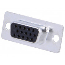 L77HDE15S; D-Sub HD; PIN: 15; plug; female; for cable; soldering; AMPHENOL