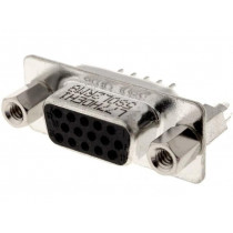 L77HDEH15SOL2RM8; D-Sub HD; PIN: 15; socket; female; on PCBs,PCB snap; straight; THT; AMPHENOL L77HDEH15SOL2RM8; D-Sub HD; PIN: 15; socket; female; on PCBs,PCB snap; straight; THT; AMPHENOL