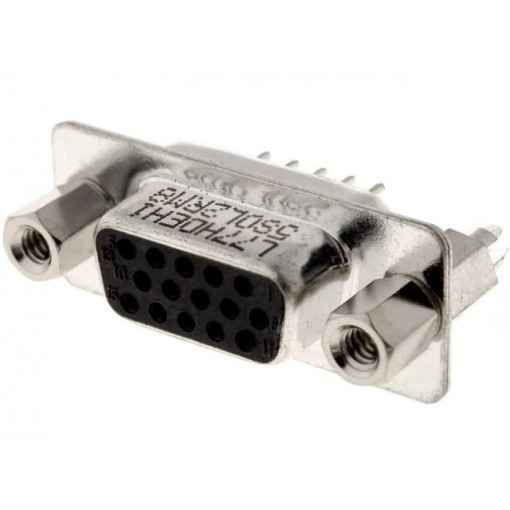 L77HDEH15SOL2RM8; D-Sub HD; PIN: 15; socket; female; on PCBs,PCB snap; straight; THT; AMPHENOL L77HDEH15SOL2RM8; D-Sub HD; PIN: 15; socket; female; on PCBs,PCB snap; straight; THT; AMPHENOL
