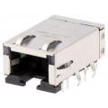 L834-1G1T-S7; Socket; RJ45; PIN: 8; shielded,with LED; Layout: 8p8c; THT; angled; BEL FUSE