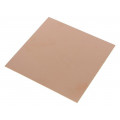 ; Laminate; FR4; 0.6mm; L: 100mm; W: 100mm; Coating: copper; 