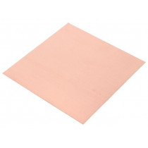 ; Laminate; FR4; 0.6mm; L: 100mm; W: 100mm; Coating: copper; 