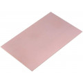 ; Laminate; FR4; 1mm; L: 160mm; W: 100mm; Coating: copper; 