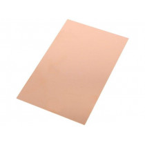 ; Laminate; FR4; 2.4mm; L: 160mm; W: 100mm; Coating: copper; 