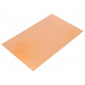 ; Laminate; FR4; 0.6mm; L: 160mm; W: 100mm; Coating: copper; 