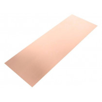 ; Laminate; FR4; 0.6mm; L: 280mm; W: 100mm; Coating: copper; 