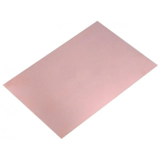 ; Laminate; FR4; 1mm; L: 233mm; W: 160mm; Coating: copper; 