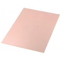 ; Laminate; FR4; 1.5mm; L: 297mm; W: 210mm; Coating: copper; 