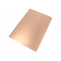 ; Laminate; FR4; 0.6mm; L: 297mm; W: 210mm; Coating: copper; 