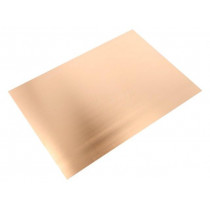 ; Laminate; FR4; 0.6mm; L: 297mm; W: 210mm; Coating: copper; 