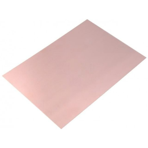 ; Laminate; FR4; 1mm; L: 233mm; W: 160mm; Coating: copper; double sided; 