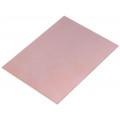 ; Laminate; FR4; 1mm; L: 100mm; W: 75mm; Coating: copper; 