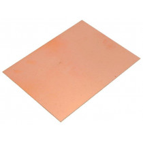 ; Laminate; FR4; 0.6mm; L: 100mm; W: 75mm; Coating: copper; 