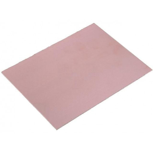 ; Laminate; FR4; 1mm; L: 100mm; W: 75mm; Coating: copper; double sided; 