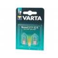 ; Filament lamp: miniature; P13,5s; 3.7V; 300mA; 2pcs.; VARTA ; Filament lamp: miniature; P13,5s; 3.7V; 300mA; 2pcs.; VARTA