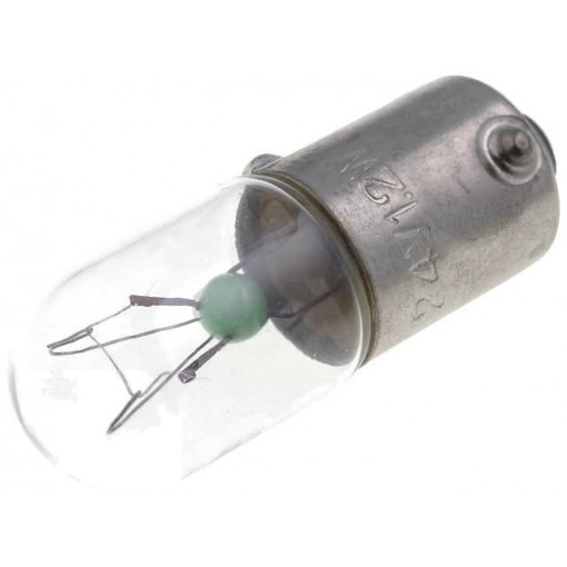 LAMP ML1825; Filament lamp: bayonet; BA9S; 24VDC; 50mA; Bulb: T3 1/4; 1.2W; 3.8lm; BRIGHTMASTER LAMP ML1825; Filament lamp: bayonet; BA9S; 24VDC; 50mA; Bulb: T3 1/4; 1.2W; 3.8lm; BRIGHTMASTER