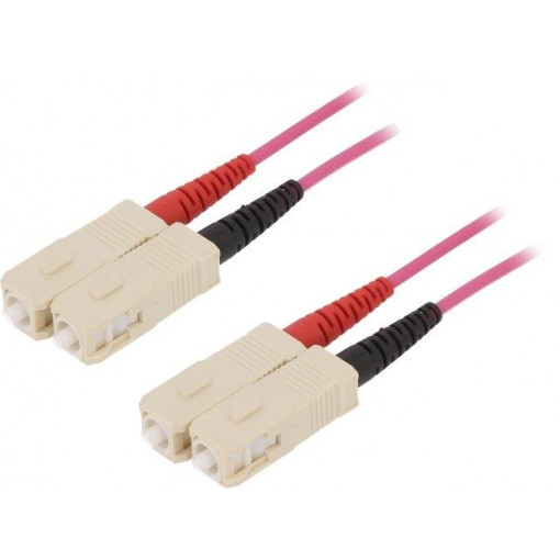 29011402; Fiber patch cord; OM4; both sides,SC/UPC; 2m; LSZH; violet; LAPP KABEL 29011402; Fiber patch cord; OM4; both sides,SC/UPC; 2m; LSZH; violet; LAPP KABEL