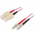 29031402; Fiber patch cord; OM4; LC/UPC,SC/UPC; 2m; LSZH; violet; LAPP KABEL 29031402; Fiber patch cord; OM4; LC/UPC,SC/UPC; 2m; LSZH; violet; LAPP KABEL