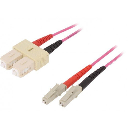 29031402; Fiber patch cord; OM4; LC/UPC,SC/UPC; 2m; LSZH; violet; LAPP KABEL 29031402; Fiber patch cord; OM4; LC/UPC,SC/UPC; 2m; LSZH; violet; LAPP KABEL