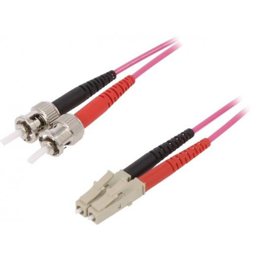29032402; Fiber patch cord; OM4; ST/UPC,LC/UPC; 2m; LSZH; violet; LAPP KABEL 29032402; Fiber patch cord; OM4; ST/UPC,LC/UPC; 2m; LSZH; violet; LAPP KABEL