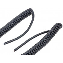 73220208; Wire: coiled; UNITRONIC® SPIRAL; 3x0,14mm2; PUR; black; 250V; 400mm; LAPP KABEL
