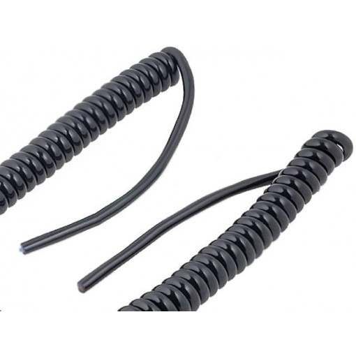 73220232; Wire: coiled; UNITRONIC® SPIRAL; 12x0,14mm2; PUR; black; 250V; 0.3m; LAPP KABEL