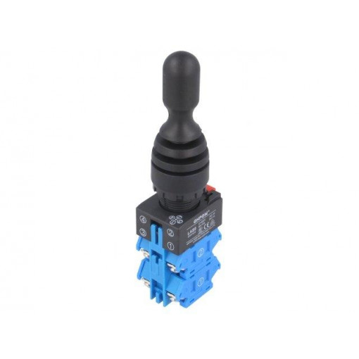 LAS0-K-40C41; Switch: joystick; Stabl.pos: 4; NO x4; 3A/220VAC; 0.6A/220VDC; 22mm; ONPOW LAS0-K-40C41; Switch: joystick; Stabl.pos: 4; NO x4; 3A/220VAC; 0.6A/220VDC; 22mm; ONPOW