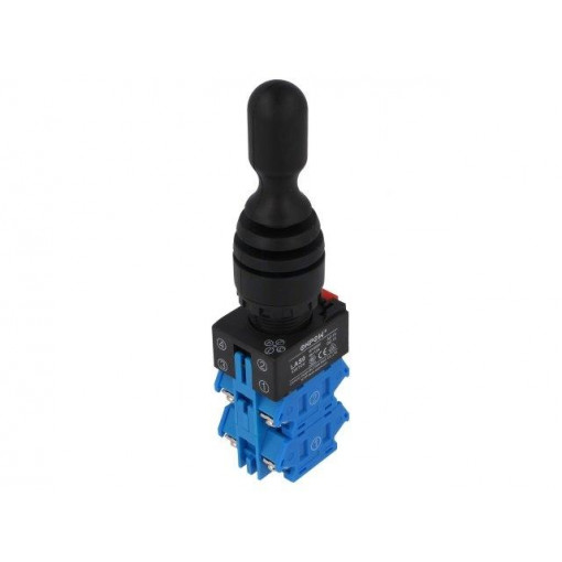 LAS0-K-40C43; Switch: joystick; Stabl.pos: 1; NO x4; 3A/220VAC; 0.6A/220VDC; 22mm; ONPOW LAS0-K-40C43; Switch: joystick; Stabl.pos: 1; NO x4; 3A/220VAC; 0.6A/220VDC; 22mm; ONPOW