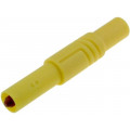 ; Plug; 4mm banana; 24A; 1kVDC; yellow; insulated; 3mΩ; 0.5÷2.5mm2; HIRSCHMANN T&M ; Plug; 4mm banana; 24A; 1kVDC; yellow; insulated; 3mΩ; 0.5÷2.5mm2; HIRSCHMANN T&M