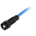 LB-D5-230AC; Indicator: LED; recessed; 230VAC; Cutout: Ø11mm; IP40; 300mm leads; POLAM-ELTA
