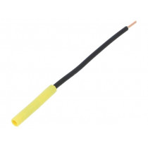 LB6600 NI/2.5/13/GE; Socket; 4mm banana; 32A; 1kVDC; yellow; nickel plated; 130mm; 18mΩ; SCHÜTZINGER