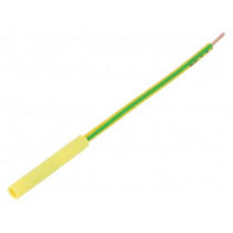 LB6600 NI/2.5/13/GNGE; Socket; 4mm banana; 32A; 1kVDC; yellow-green; nickel plated; 130mm; SCHÜTZINGER